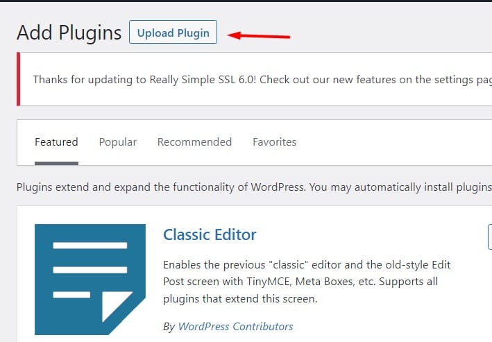Upload Plugin Upload plugin