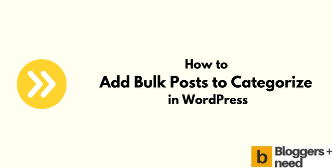 How To Add Bulk Posts To Categorize In Wordpress How to add bulk posts to categorize in wordpress
