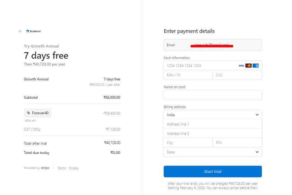 Checkout Stripe Checkout stripe