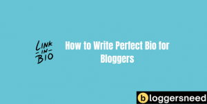 Writing bloggers bio