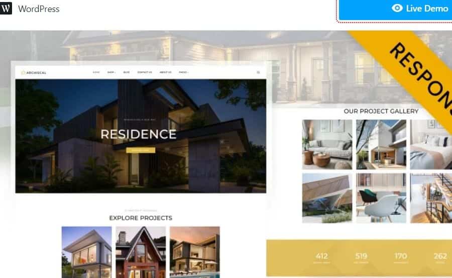 Archisal real estate wordpress theme