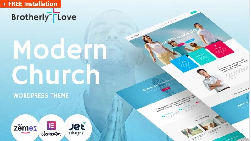 Brotherly Love Modern Church Wordpress Theme Brotherly love modern church wordpress theme