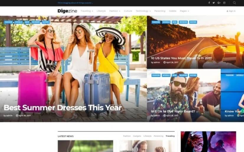 Digezine News Wordpress Theme Digezine news wordpress theme