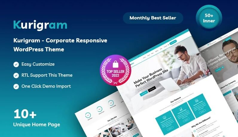 Kurigram business wordpress theme