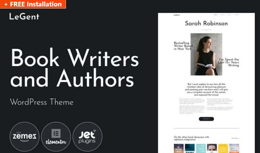 Legend responsive author wordpress theme