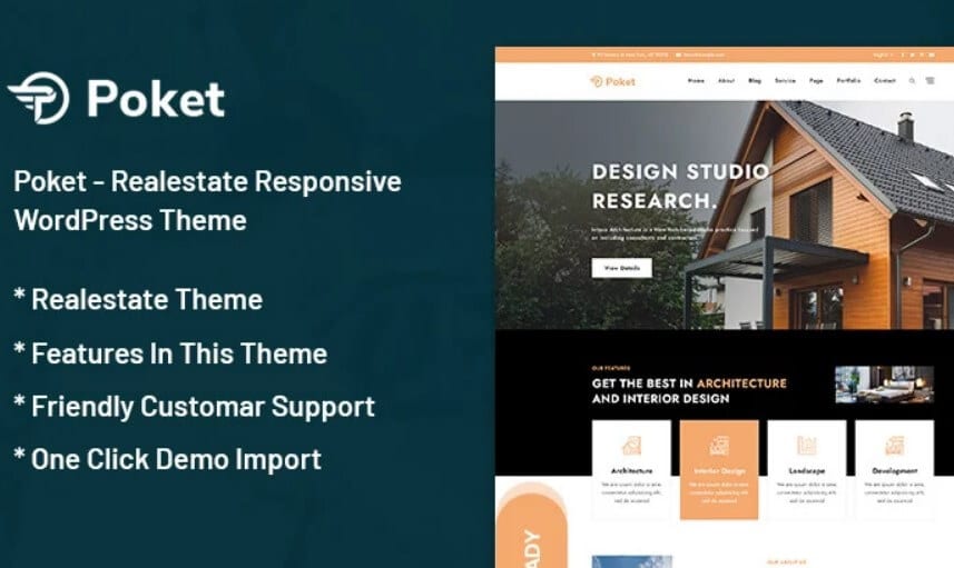 Poket real estate wordpress theme