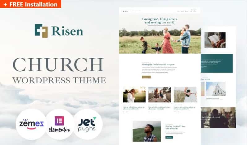 Risen Great Church Wordpress Theme Risen great church wordpress theme