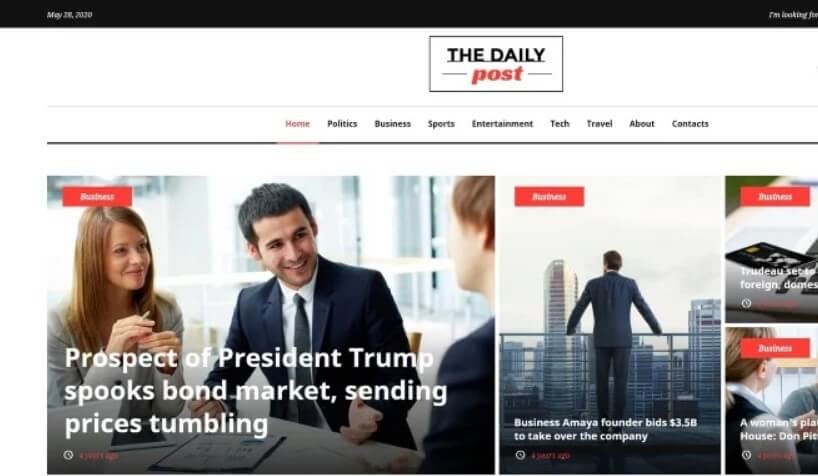 The Daily Post News Wordpress Theme The daily post news wordpress theme