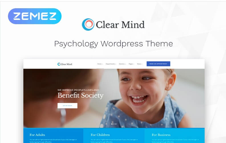 Clear Mind - Psychological Center Wordpress Theme Clear mind - psychological center wordpress theme