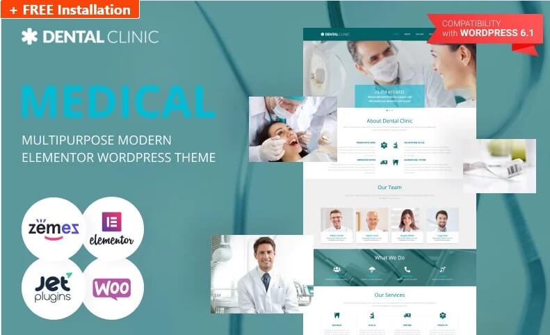Dental - Medical Multipurpose Modern Wordpress Elementor Theme Dental - medical multipurpose modern wordpress elementor theme