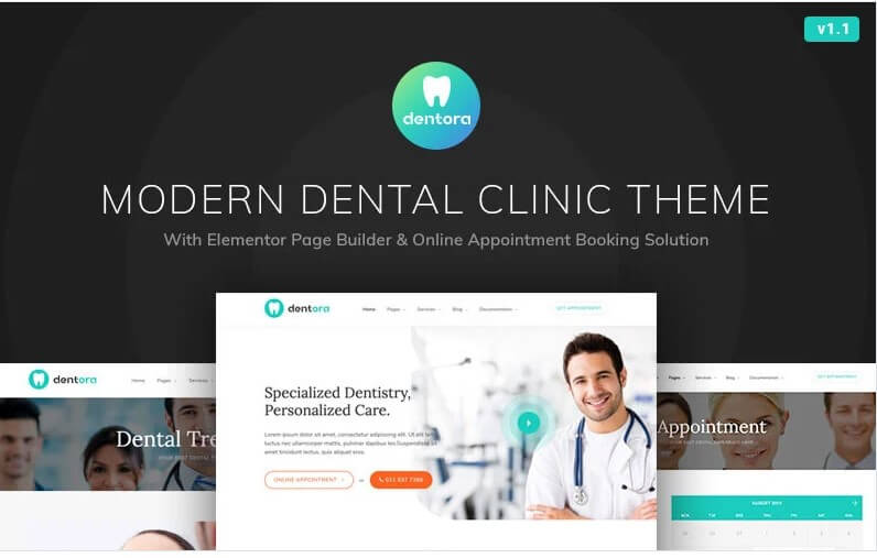 Dentora - Dental Clinic Wordpress Elementor Theme Dentora - dental clinic wordpress elementor theme