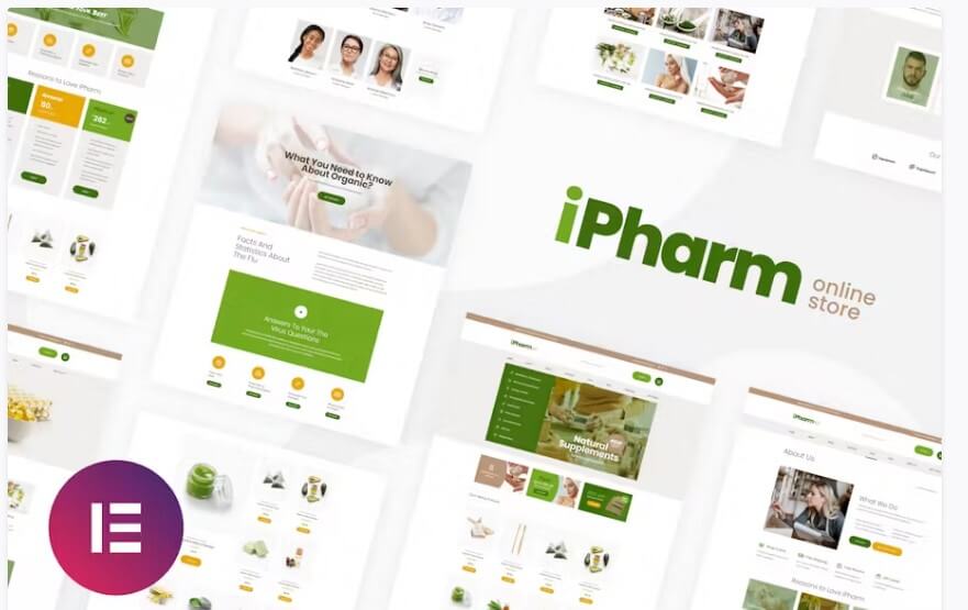 Ipharm - Online Pharmacy Woocommerce Elementor Template Kit Ipharm - online pharmacy woocommerce elementor template kit