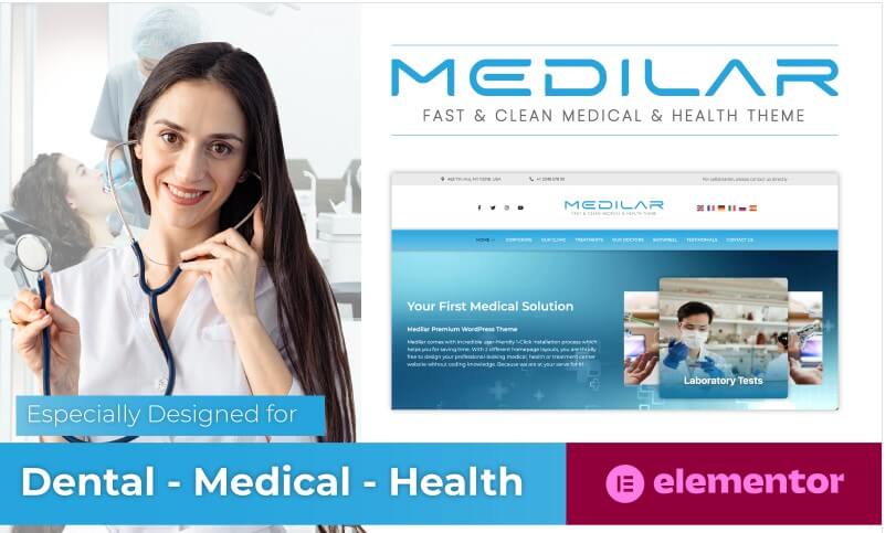 Medilar - Fast &Amp; Clean Medical Health Clinic Wordpress Theme Medilar - fast & clean medical health clinic wordpress theme