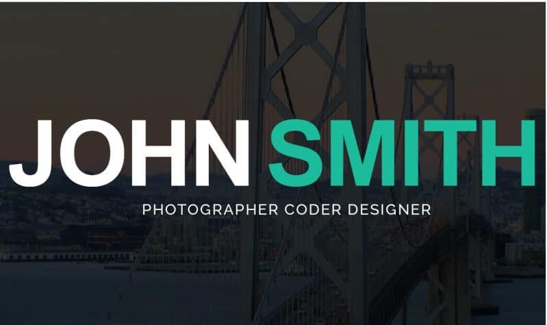 Online cv wordpress theme