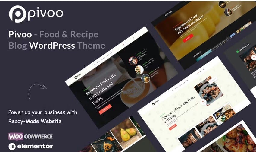 Pivoo - Food &Amp; Recipe Blog Wordpress Theme Pivoo - food & recipe blog wordpress theme