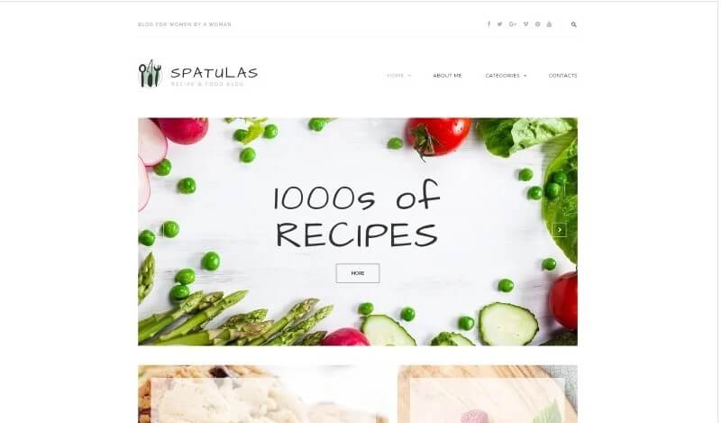Spatulas - Recipe &Amp; Food Blog Wordpress Theme Spatulas - recipe & food blog wordpress theme