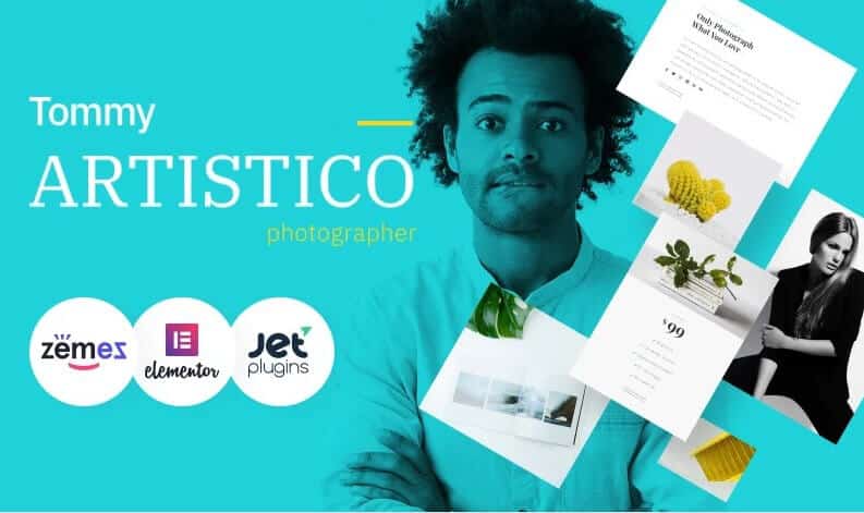 Tommy attistico photographer wordpress theme