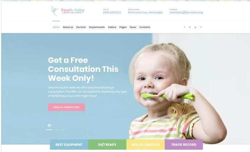 Tooth Fairy - Pediatric Dentistry Wordpress Theme Tooth fairy - pediatric dentistry wordpress theme