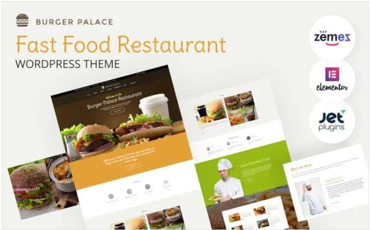Burger palace - fast food restaurant wordpress theme