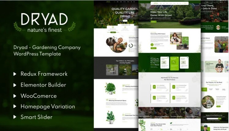 Dryad - Gardening Company Wordpress Theme Dryad - gardening company wordpress theme
