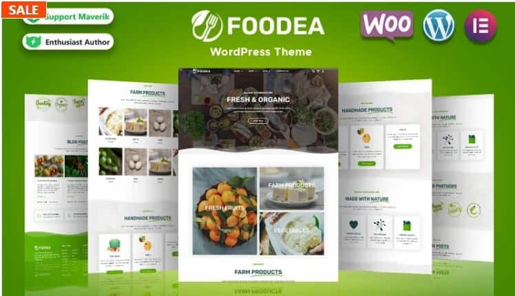 Foodea - Organic Food Wordpress Elementor Theme Foodea - organic food wordpress elementor theme