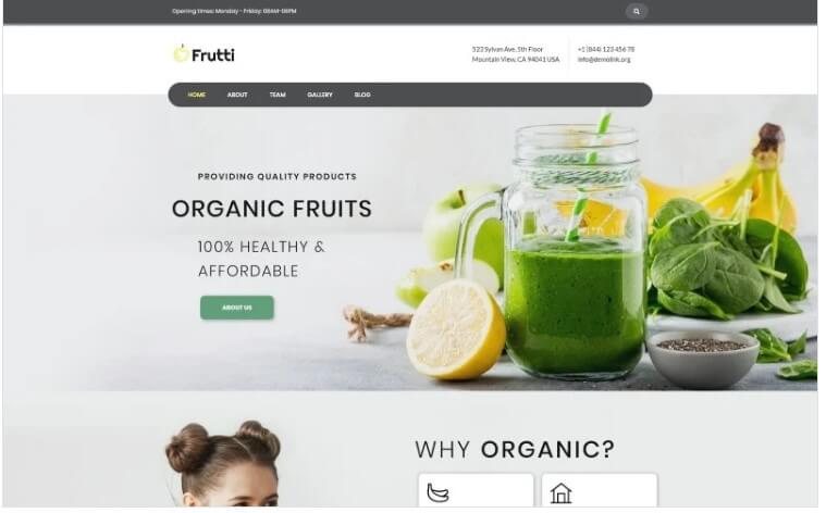 Frutti - Organic Food Multipurpose Classic Wordpress Elementor Theme Frutti - organic food multipurpose classic wordpress elementor theme
