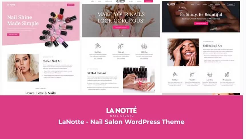 Lanotte - Nail Salon Wordpress Theme Lanotte - nail salon wordpress theme