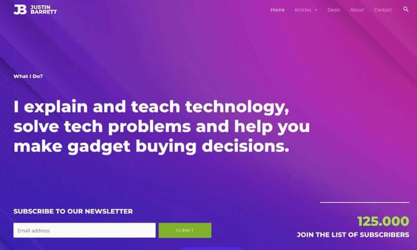 Tech blogger - best theme for tech blogging