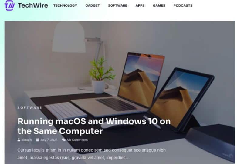Tech news - best wp theme for tech news blog
