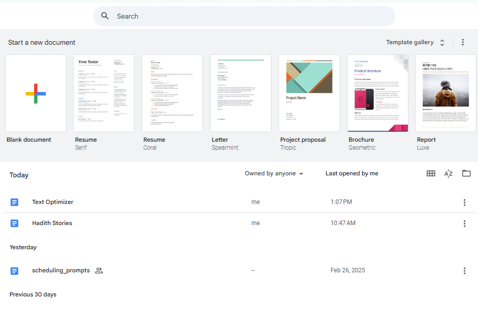 Google Docs Google docs