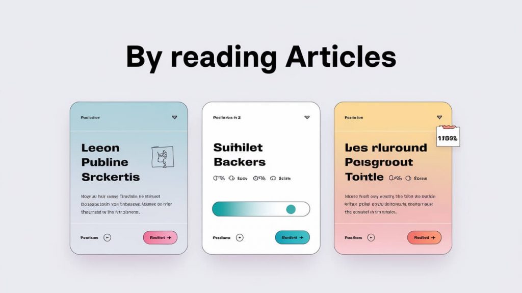 Reading Articles Illustration Reading articles illustration