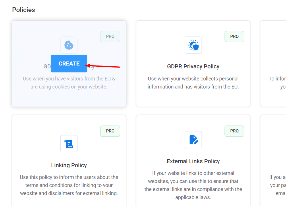 Gpdr cookie policy