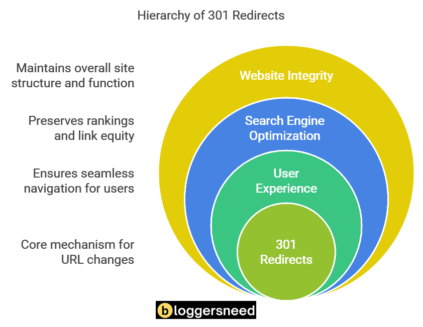 Diagram Showing The Hierarchy Of 301 Redirects To Preserve Seo Link Juice. Diagram showing the hierarchy of 301 redirects to preserve seo link juice.