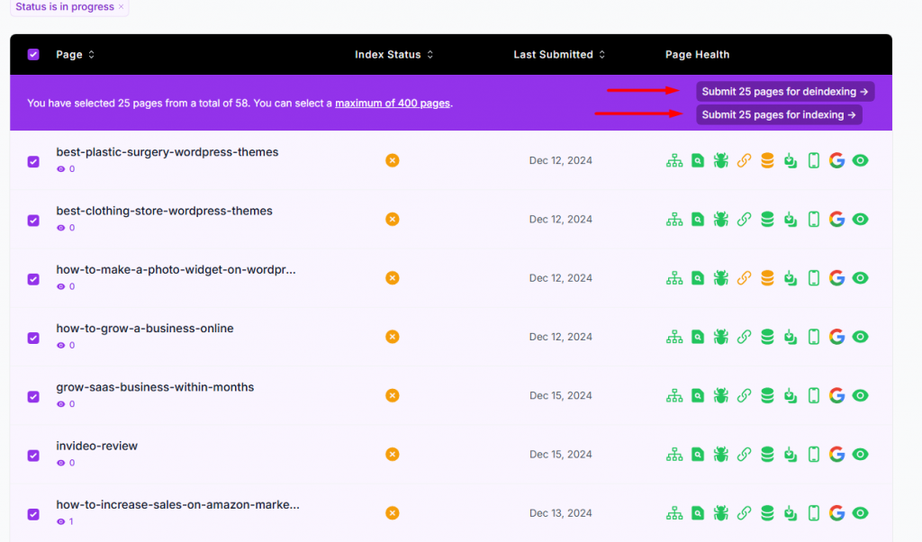 Page Indexing Page indexing