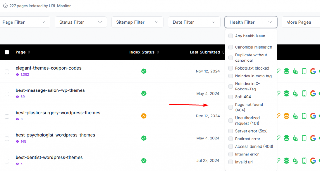 Url Monitor Health Filter Url monitor health filter