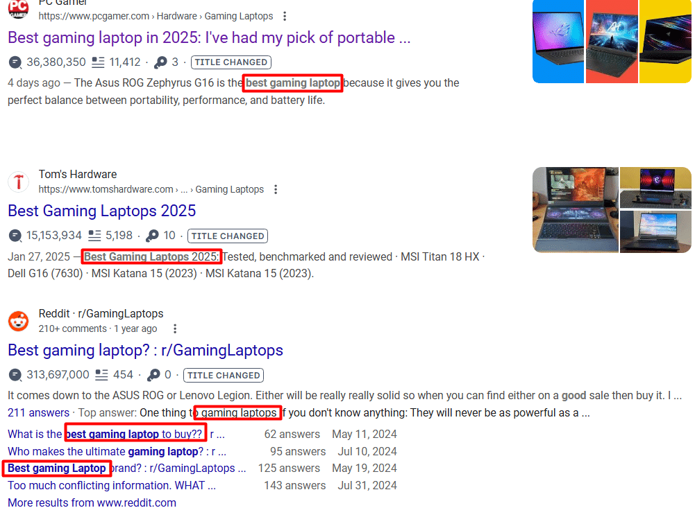 Meta Description Search Results Meta description search results