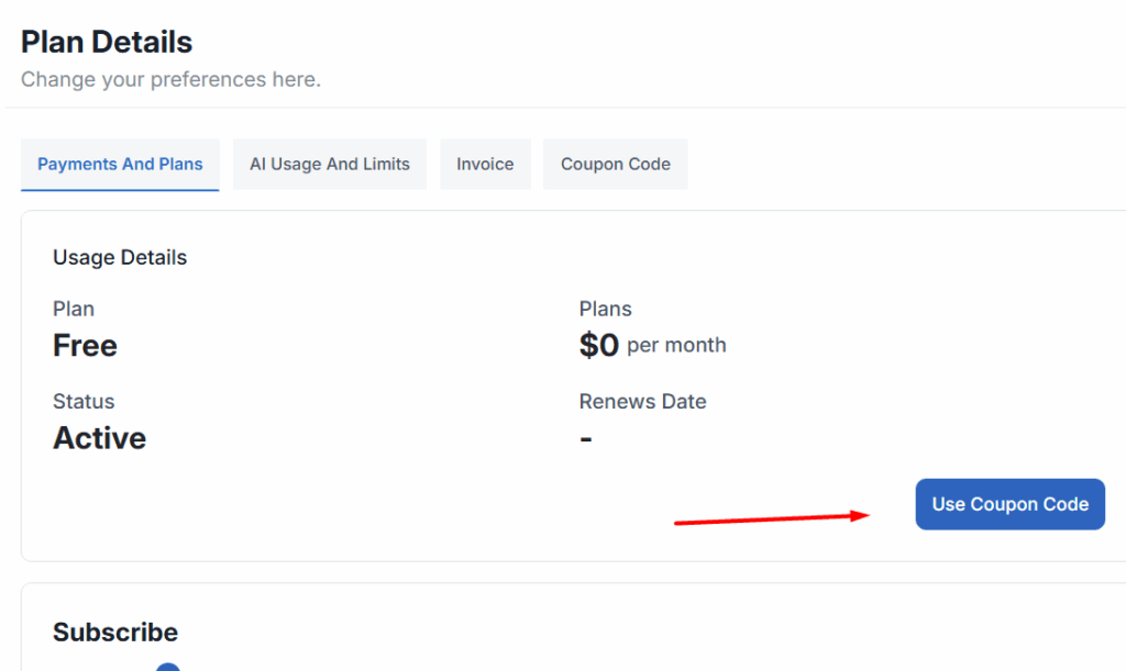 Autopasting ai apply coupon code page