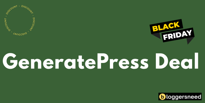 Generatepress Black Friday Deal Generatepress black friday deal